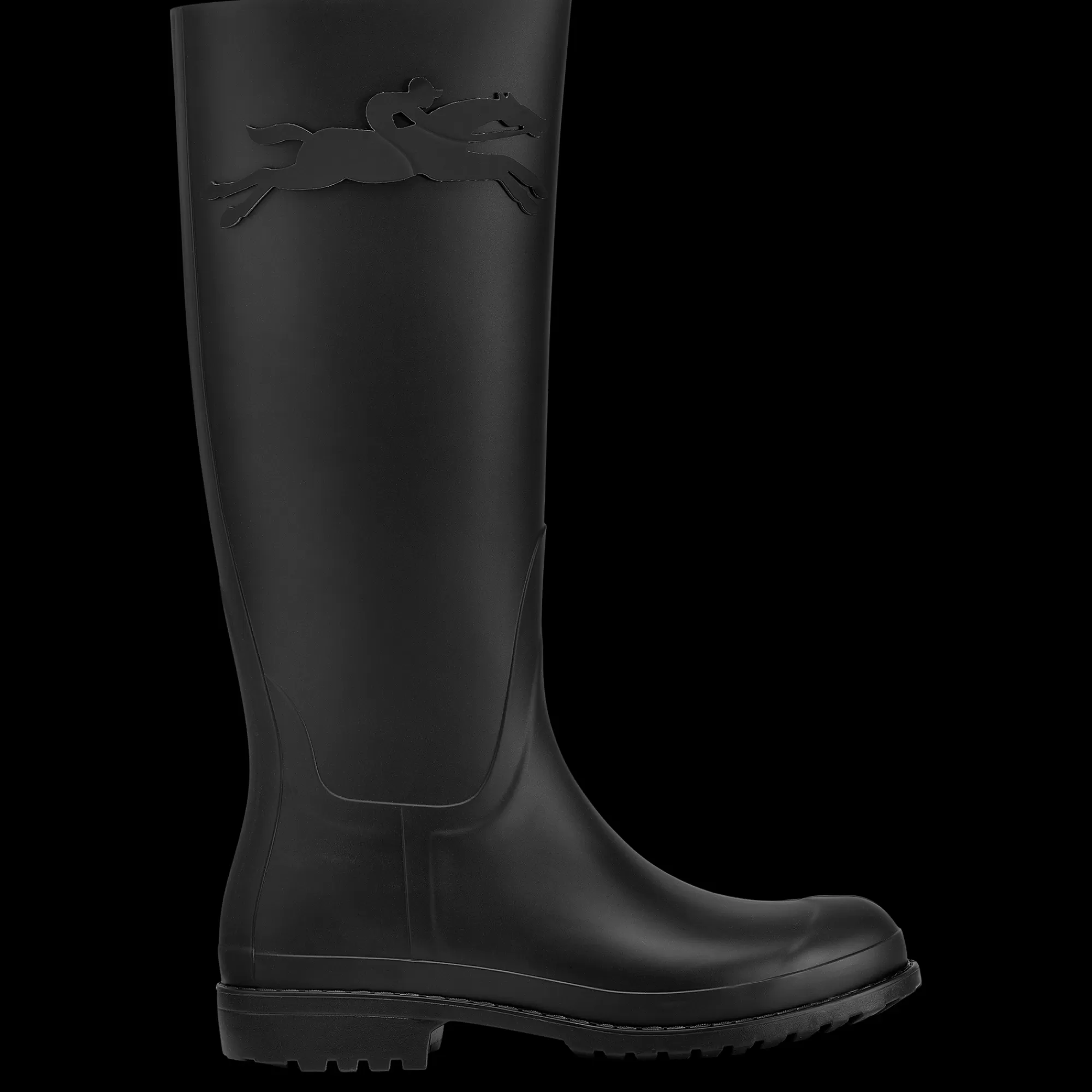 Bottes & Bottines>Longchamp Bottes Plates Cheval Noir