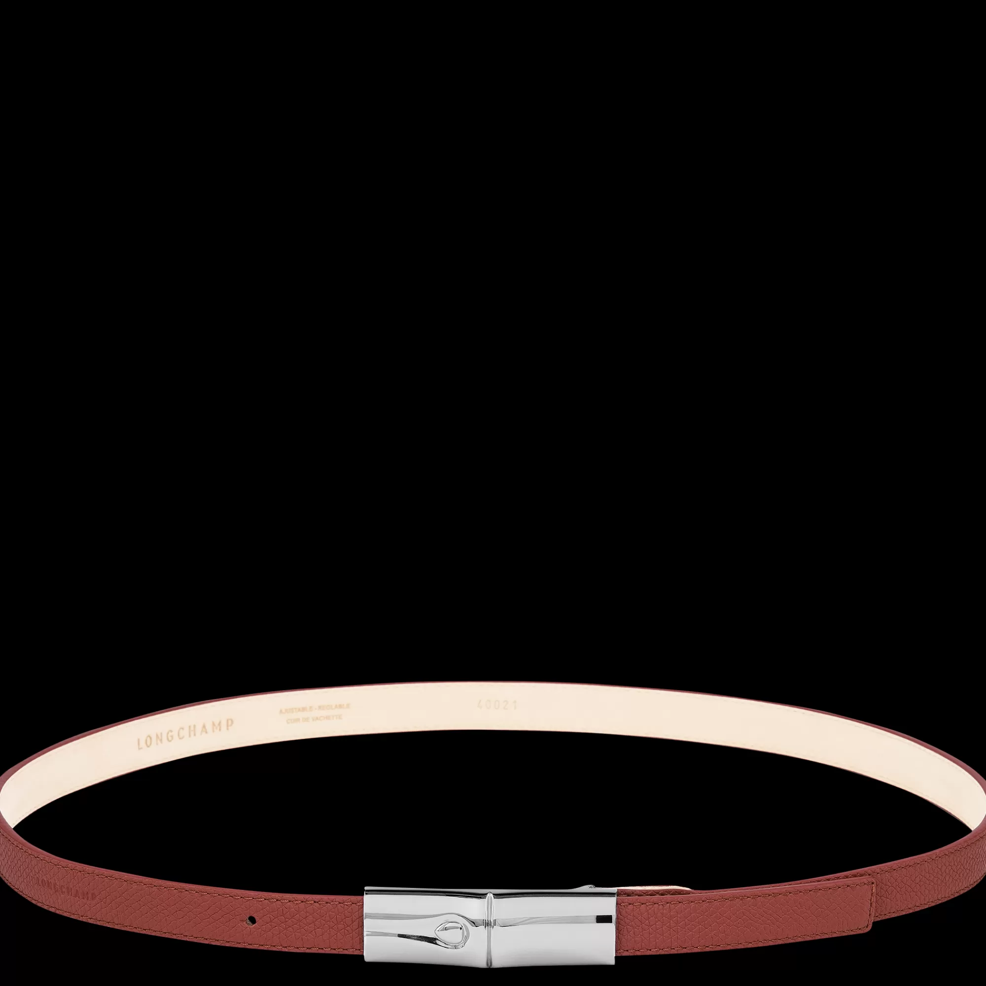 Ceintures>Longchamp Ceinture Femme Le Roseau Châtaigne