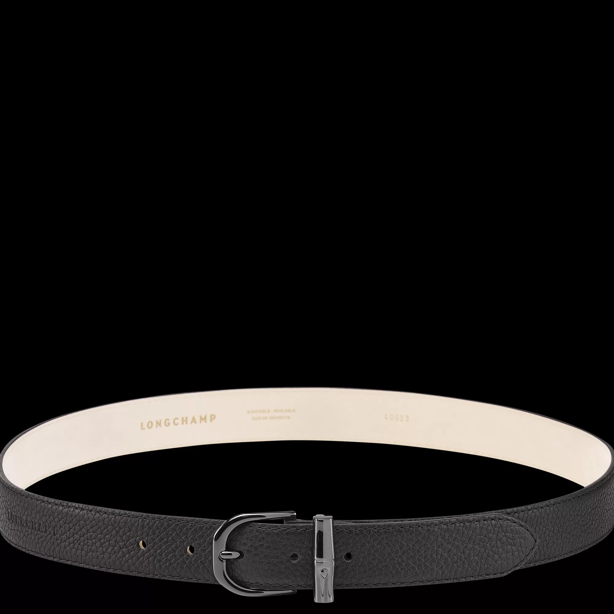 Ceintures>Longchamp Ceinture Femme Le Roseau Essential Noir