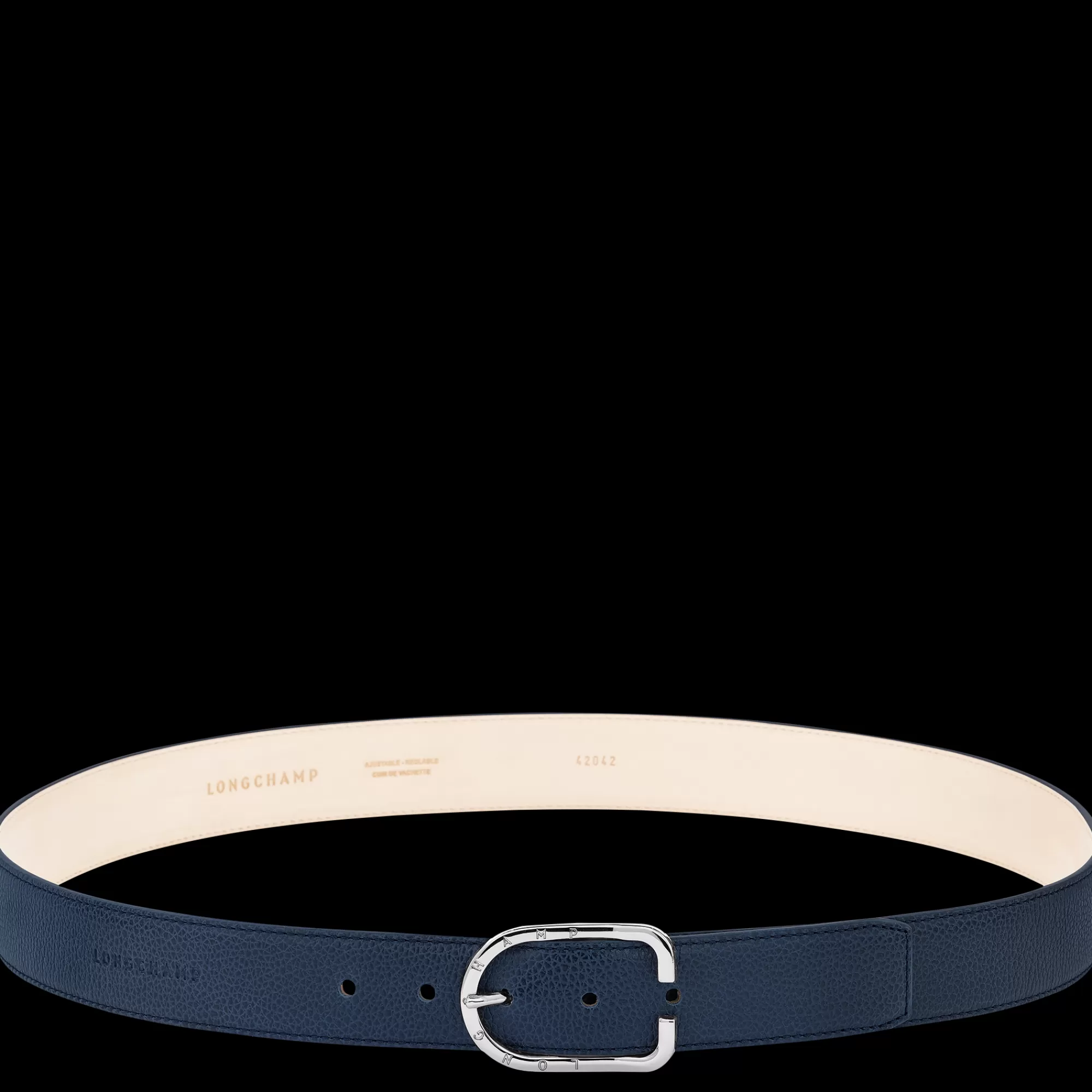 Ceintures>Longchamp Ceinture Homme Le Foulonné Navy