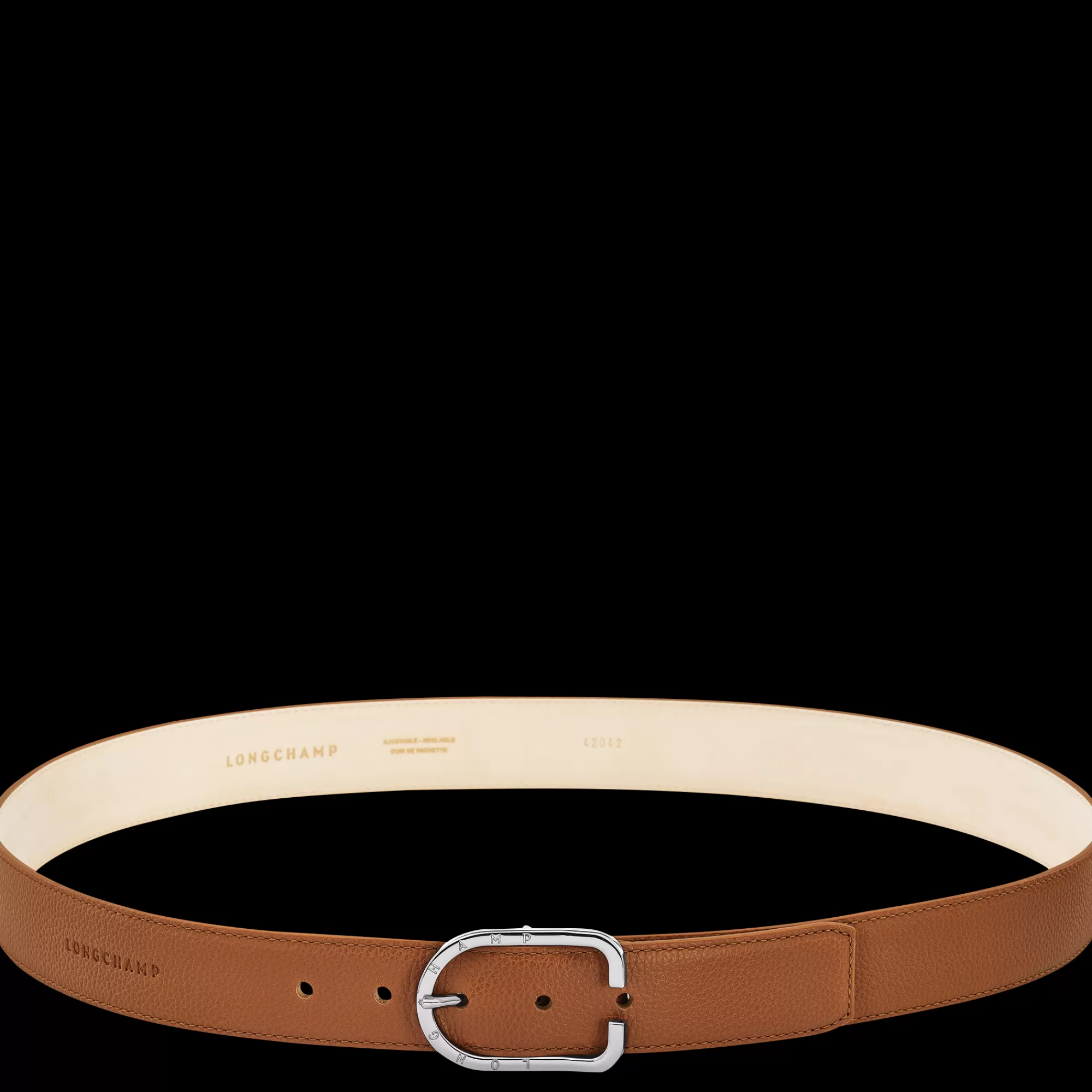 Ceintures>Longchamp Ceinture Homme Le Foulonné Caramel