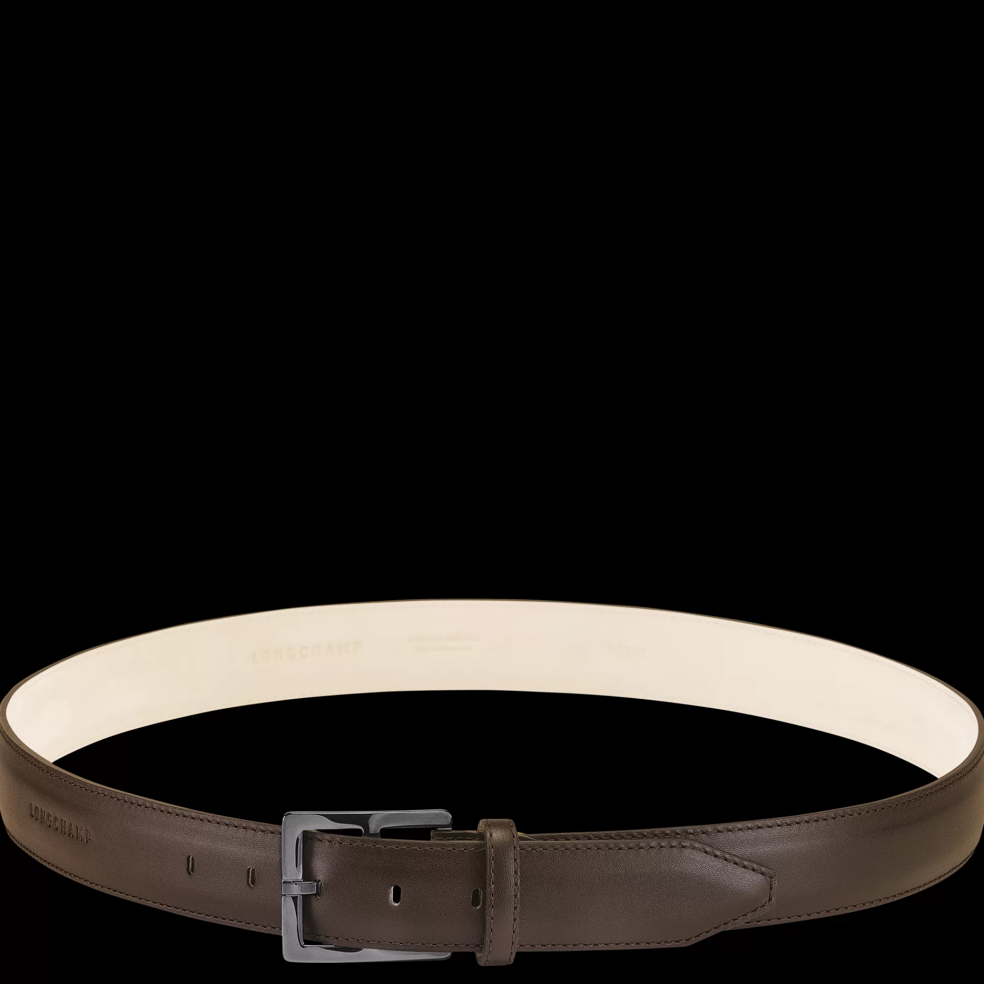 Ceintures>Longchamp Ceinture Homme Végétal Moka