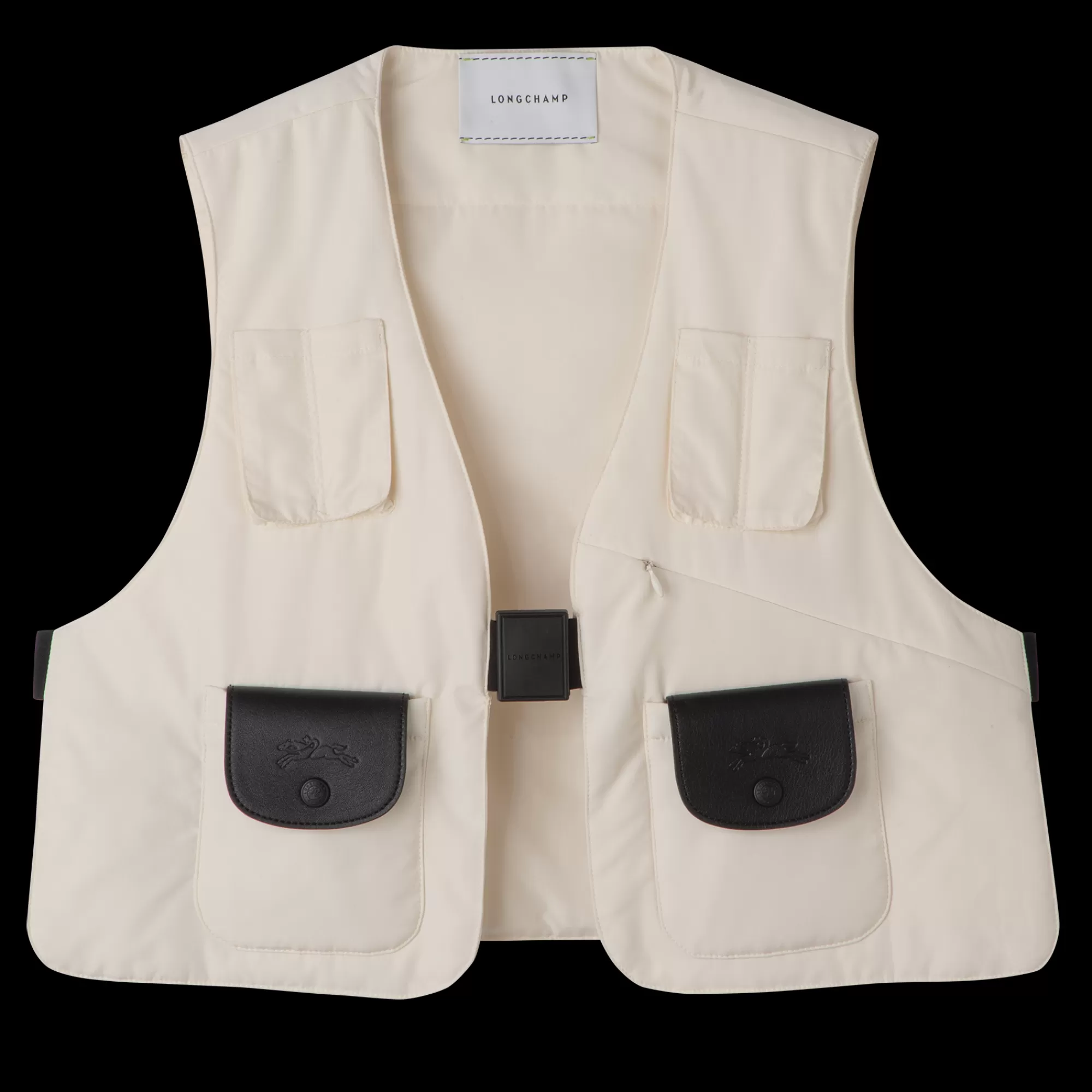 Tops & Blouses>Longchamp Gilet Sans Manche Ecru