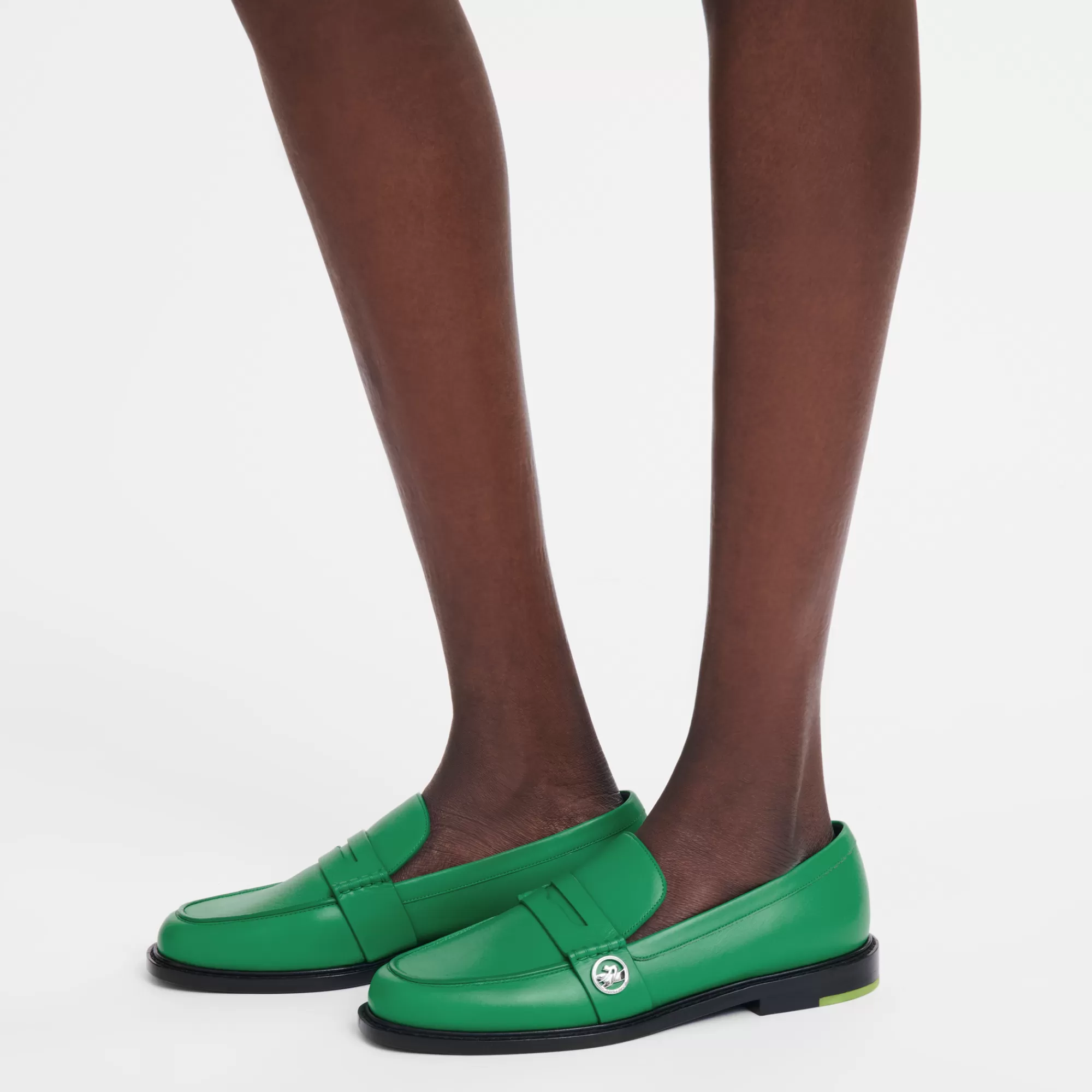 Mocassins>Longchamp Mocassins Au Sultan Vert