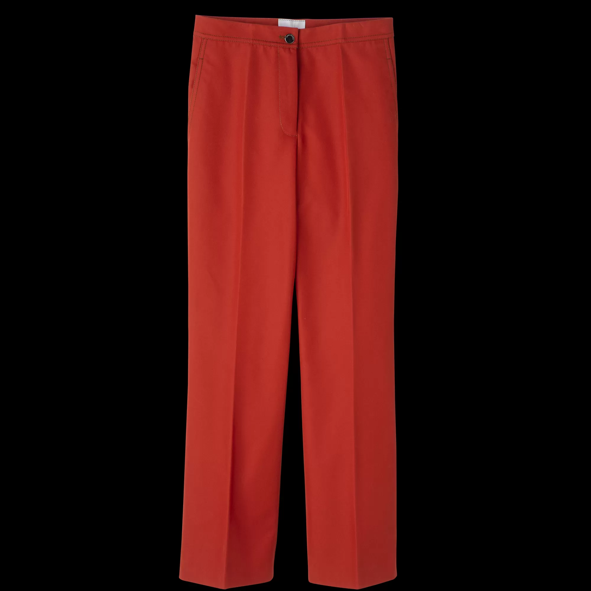 Pantalons & Shorts>Longchamp Pantalon Droit Paprika