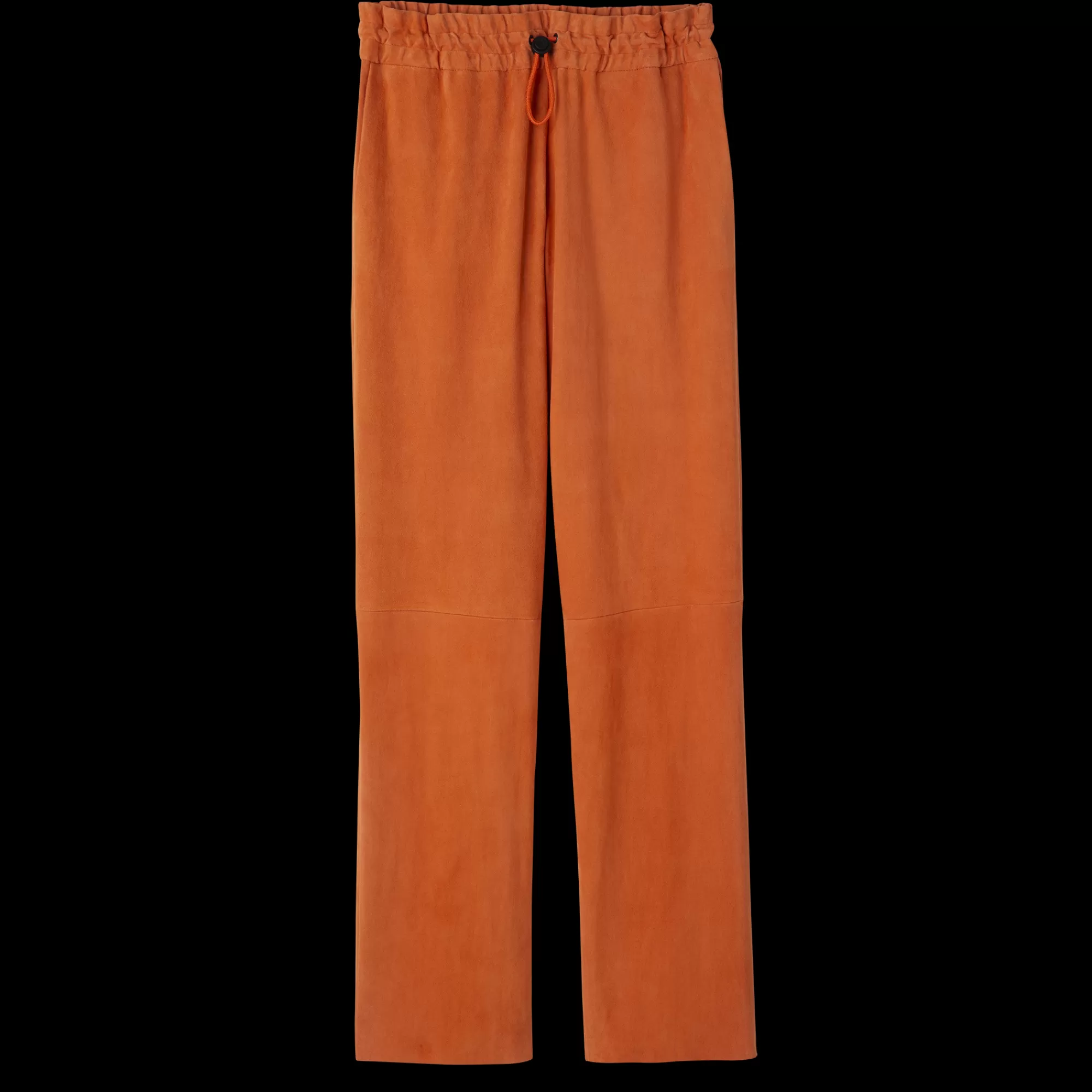 Pantalons & Shorts>Longchamp Pantalon En Cuir Orange