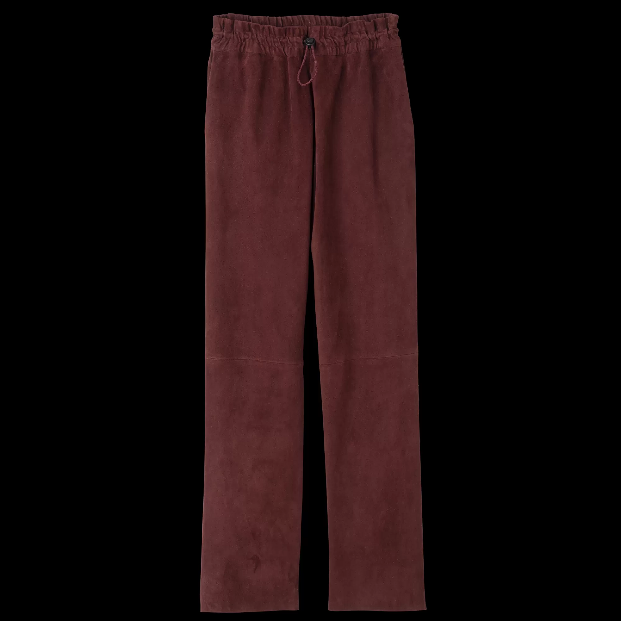 Pantalons & Shorts>Longchamp Pantalon En Cuir Bordeaux