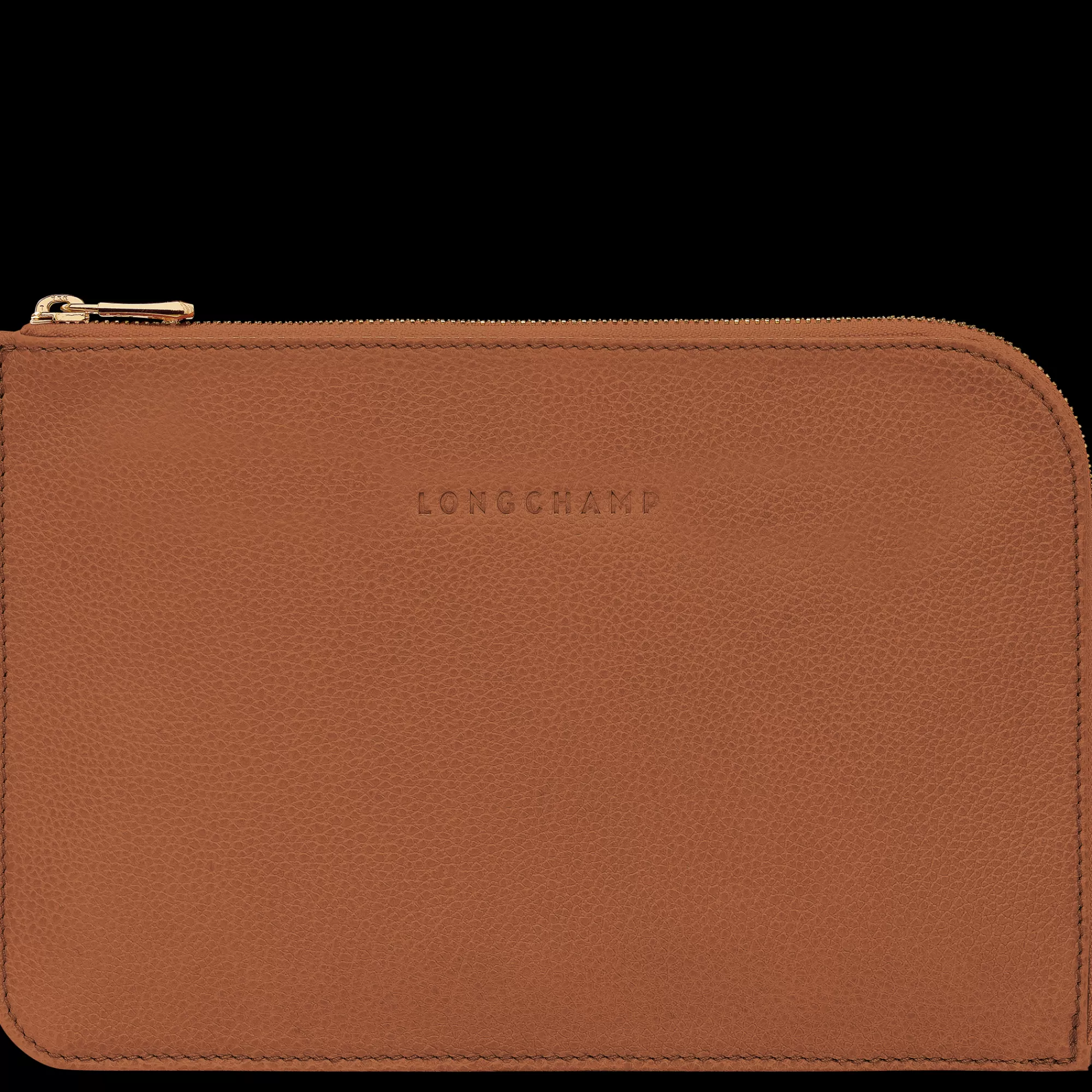 Pochettes & Étuis>Longchamp Pochette Le Foulonné Caramel