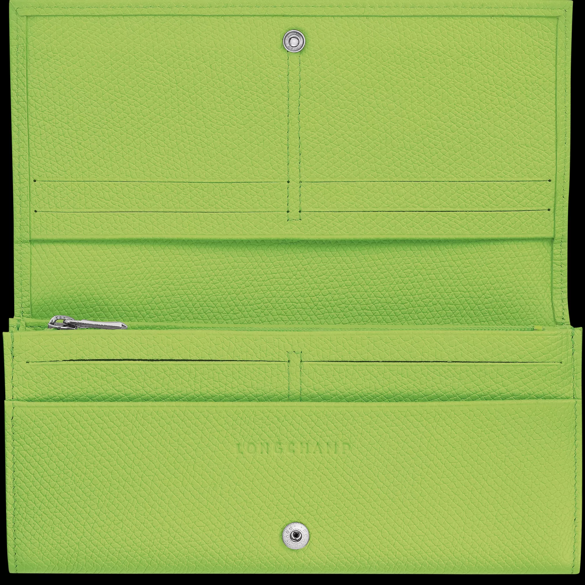 Portefeuilles | Portefeuilles En Cuir>Longchamp Portefeuille à Rabat Le Roseau Vert Lumière