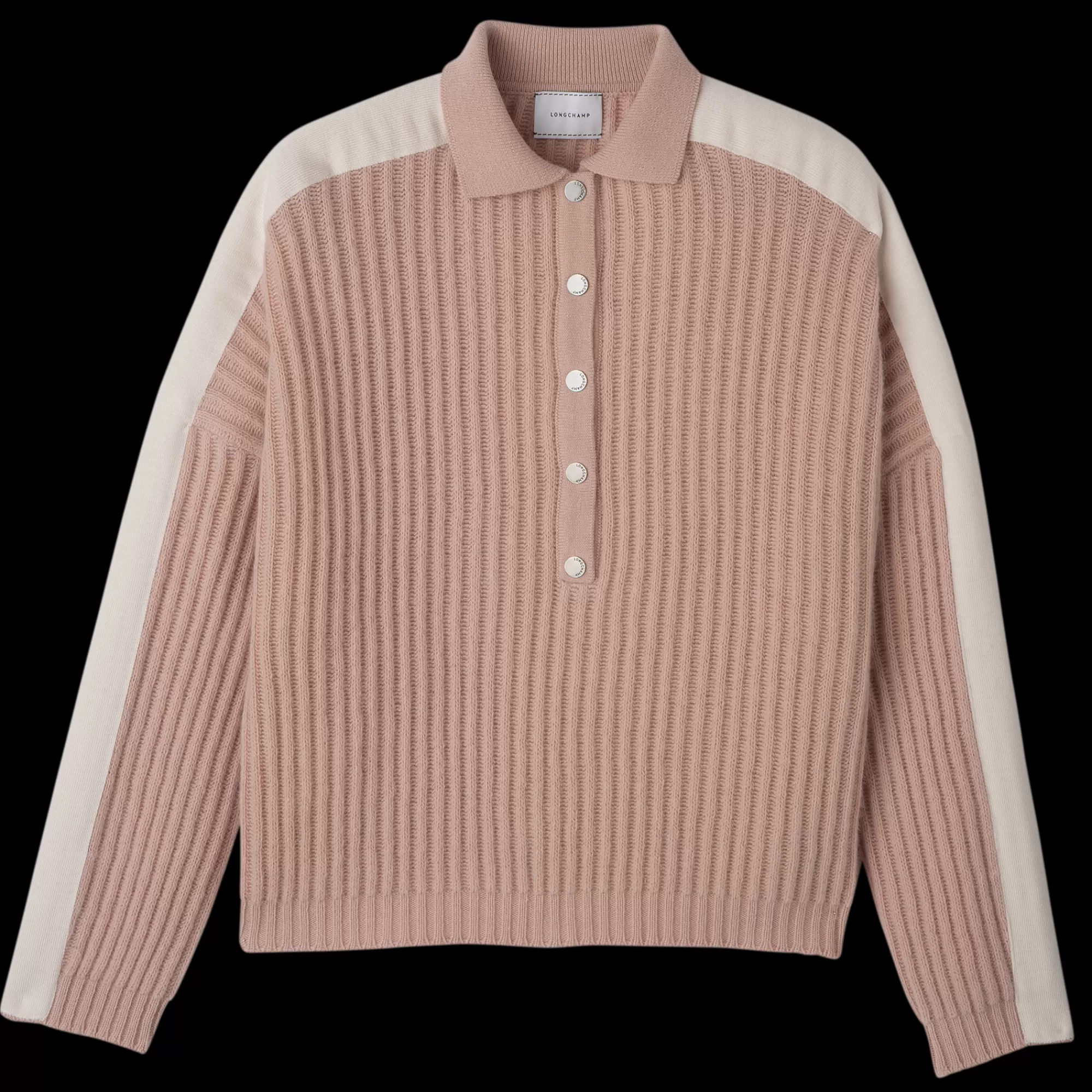 Tops & Blouses | Maille>Longchamp Pull Col Polo Nude