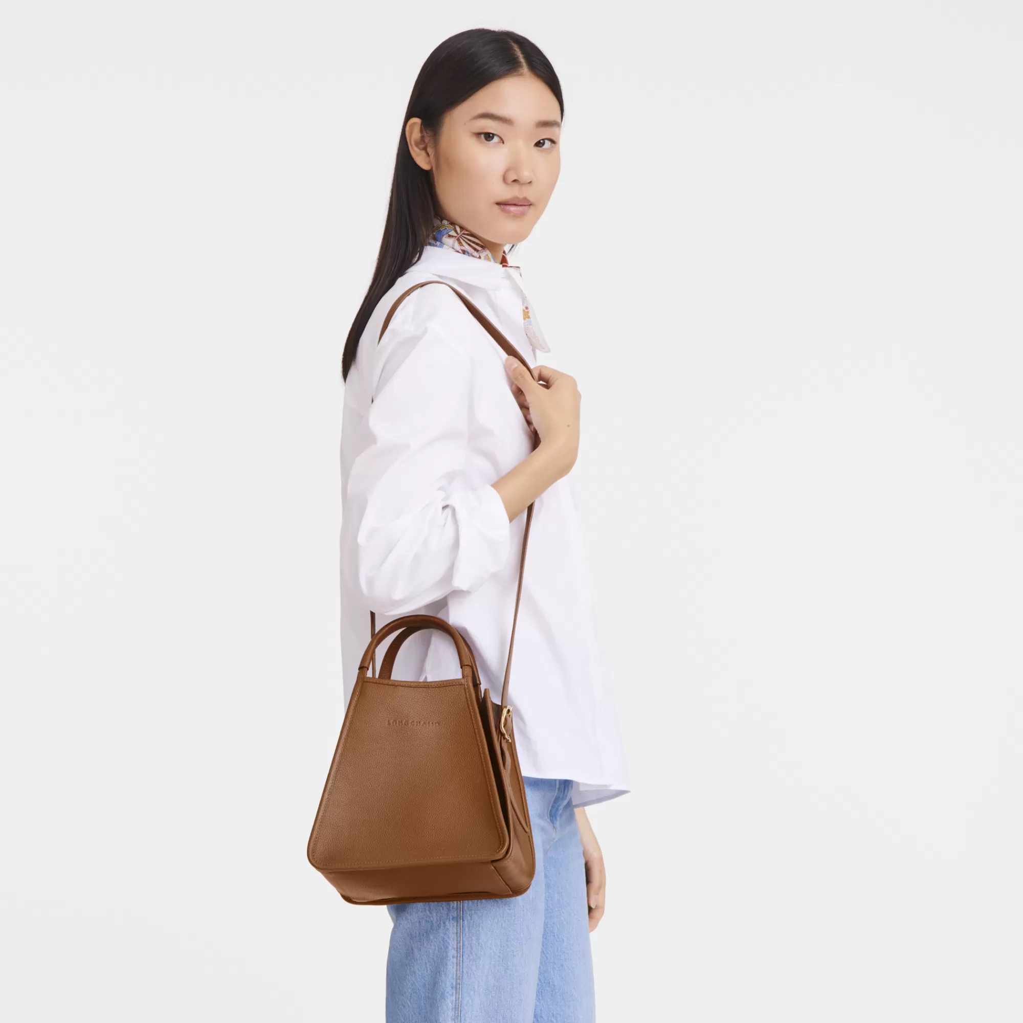 Le Foulonné | Sacs À Main>Longchamp Sac à Main S Le Foulonné Caramel