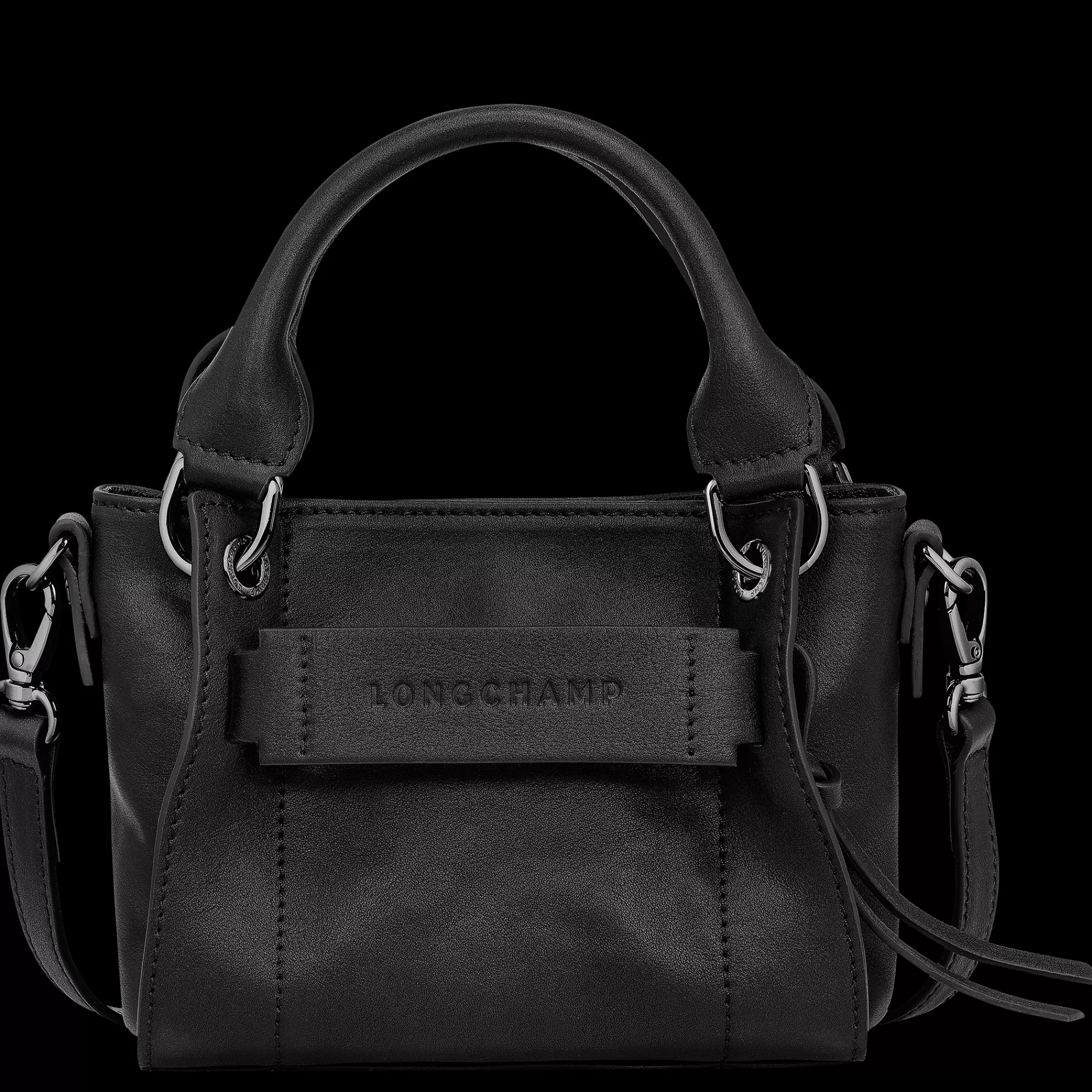 Longchamp 3D | Sacs À Main>Longchamp Sac à Main XS 3D Noir