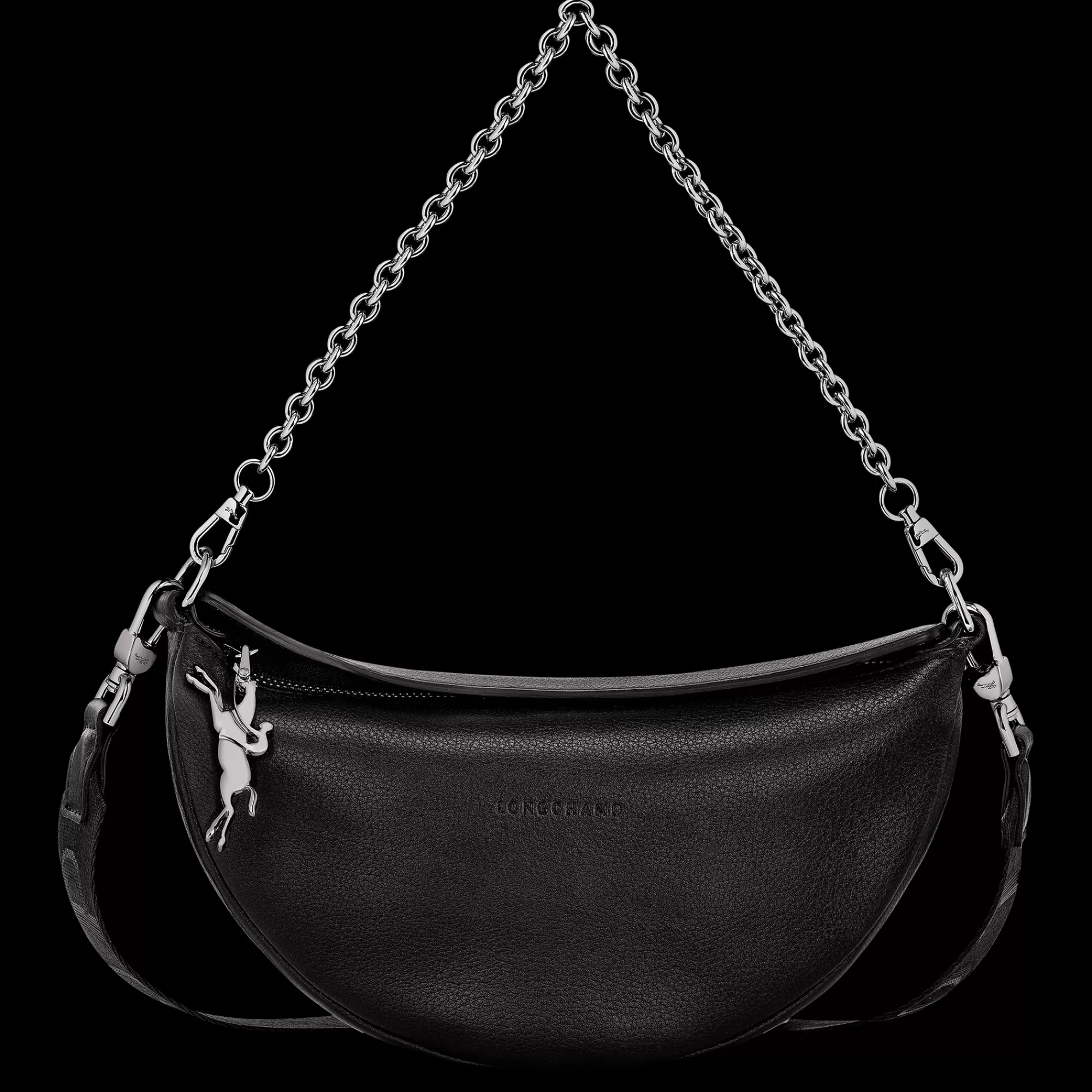 Smile | Sacs Porté Épaule>Longchamp Sac Bandoulière S Smile Noir