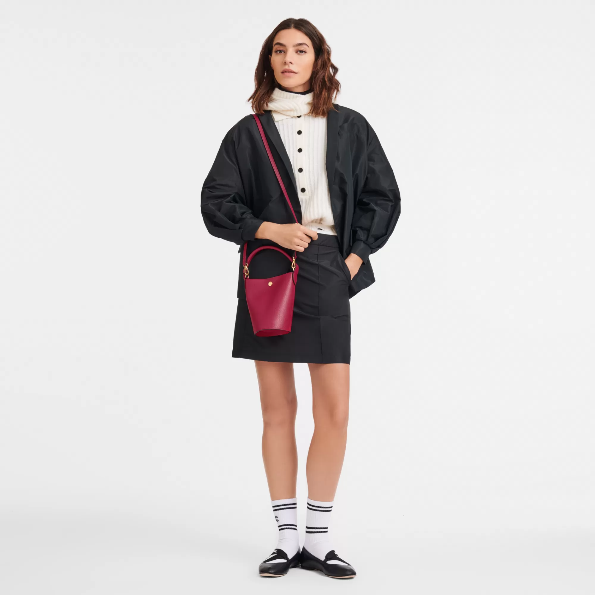 Épure | Sacs Bandoulière>Longchamp Sac Bandoulière XS Épure Magenta