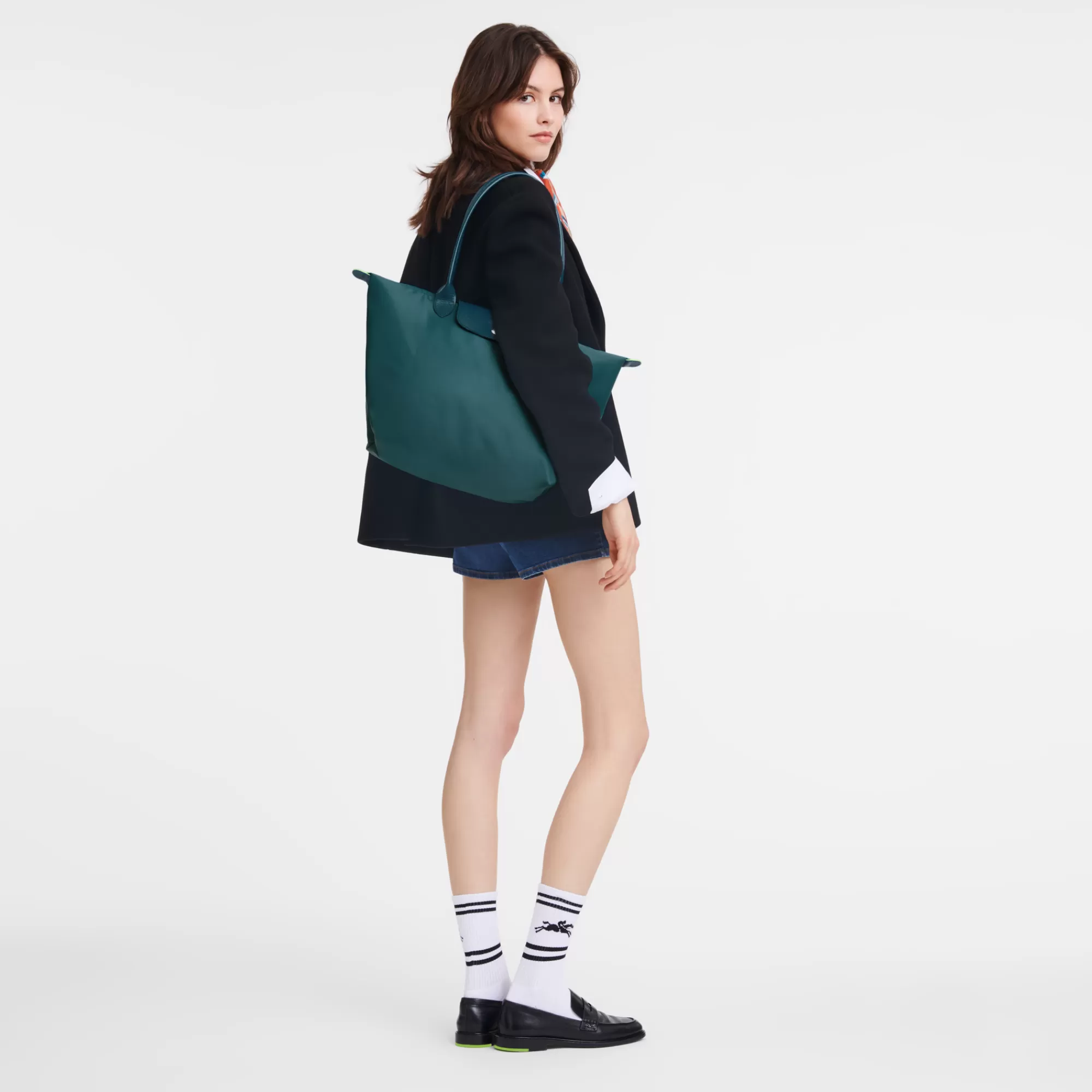 Le Pliage Green | Le Pliage L>Longchamp Sac Cabas L Le Pliage Green Paon