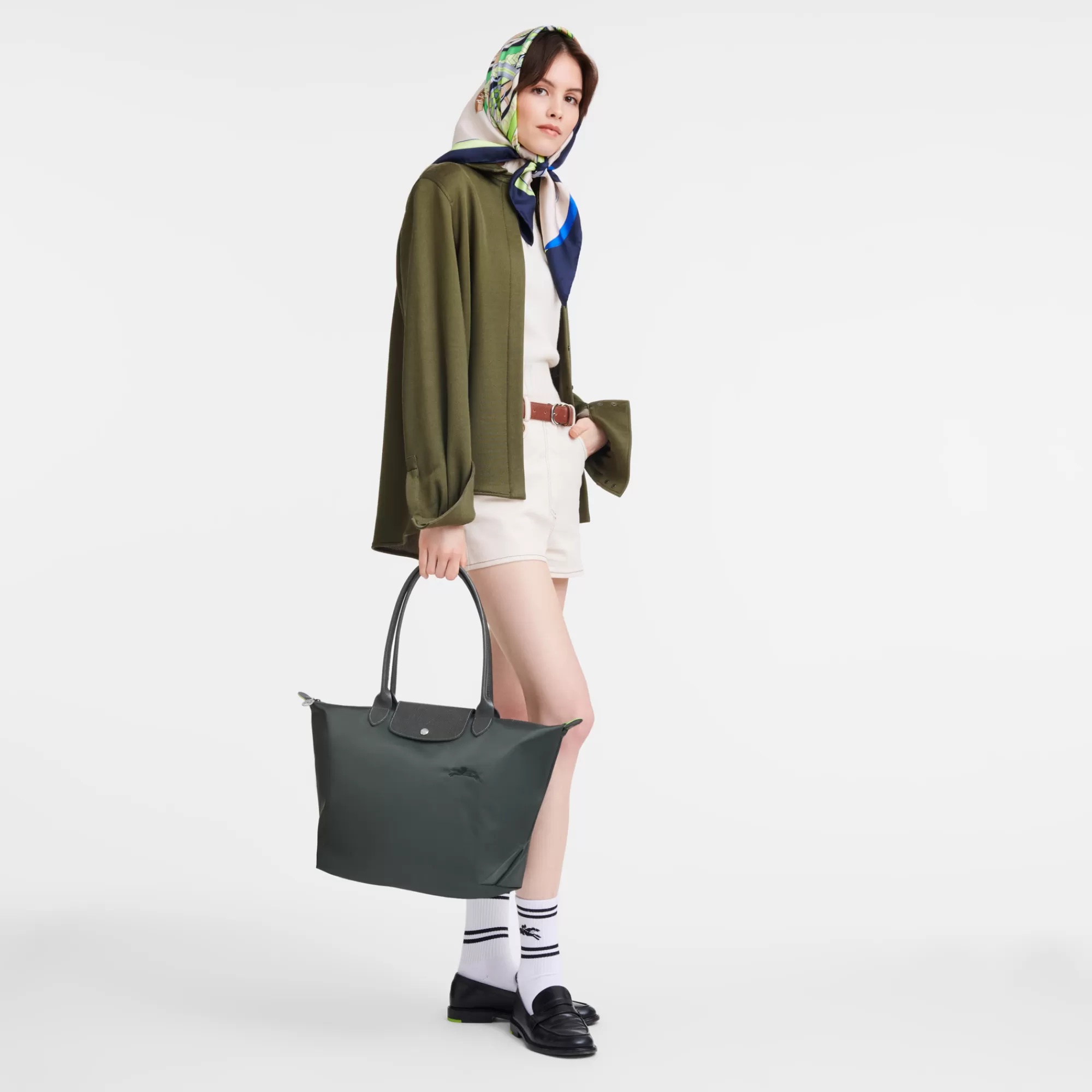 Le Pliage L | Le Pliage Green>Longchamp Sac Cabas L Le Pliage Green Graphite