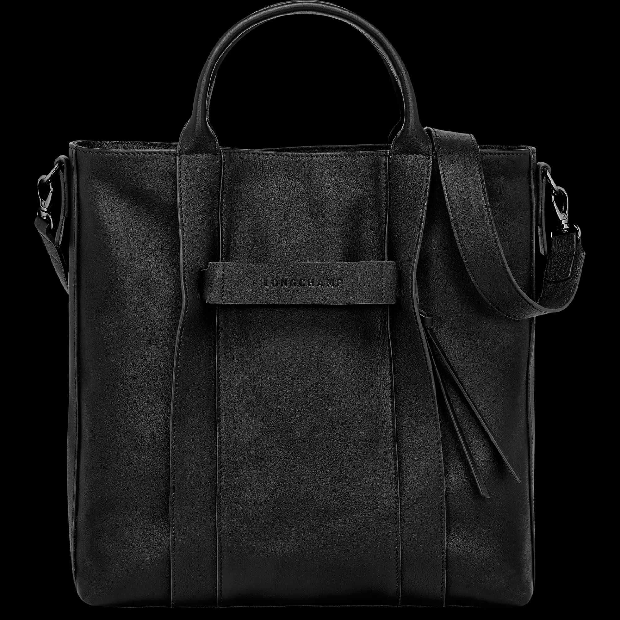 Longchamp 3D | Sacs À Main>Longchamp Sac Cabas L 3D Noir