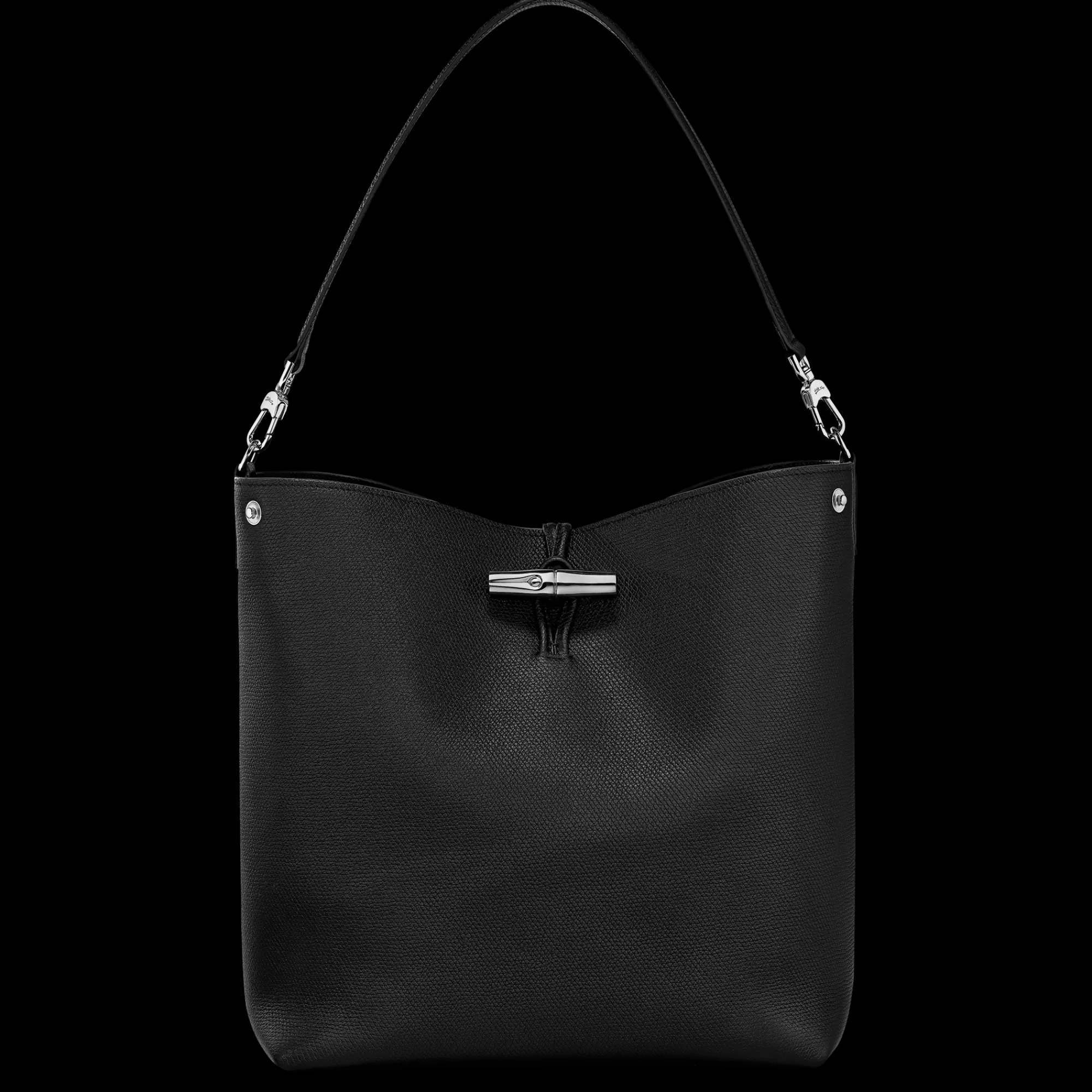 Le Roseau | Sacs Porté Épaule>Longchamp Sac Porté épaule M Le Roseau Noir