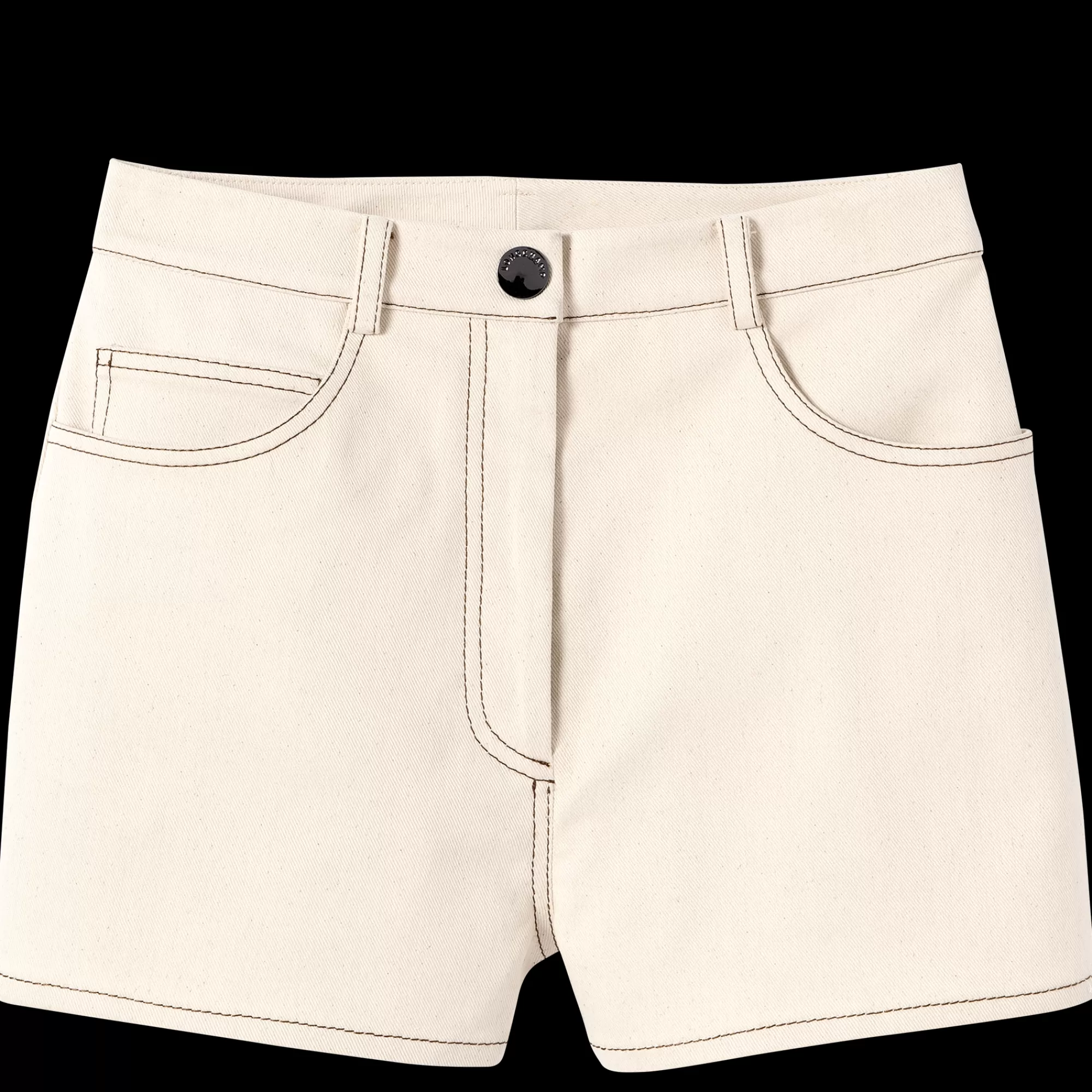 Pantalons & Shorts>Longchamp Short Ecru