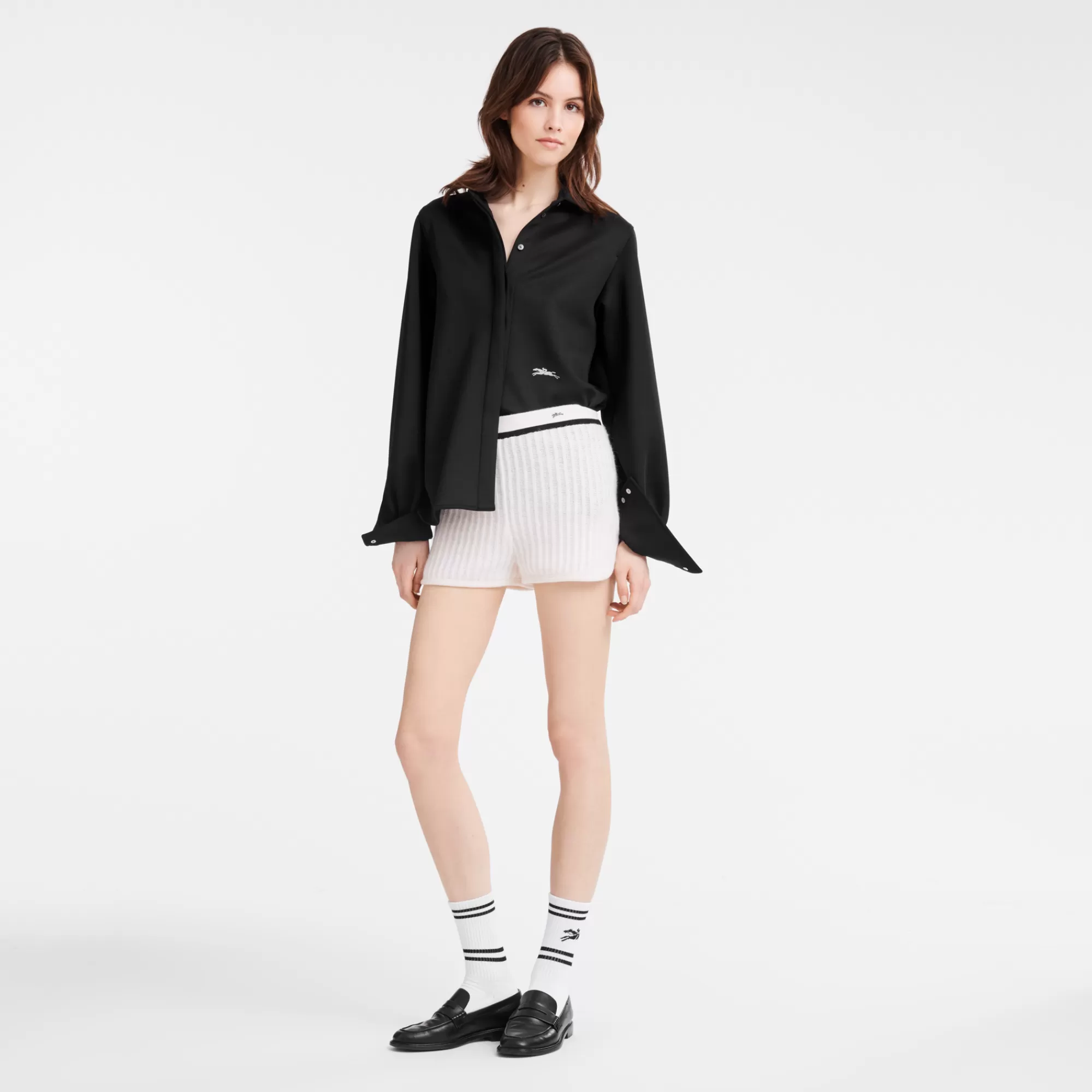 Pantalons & Shorts | Maille>Longchamp Short Sport Ecru