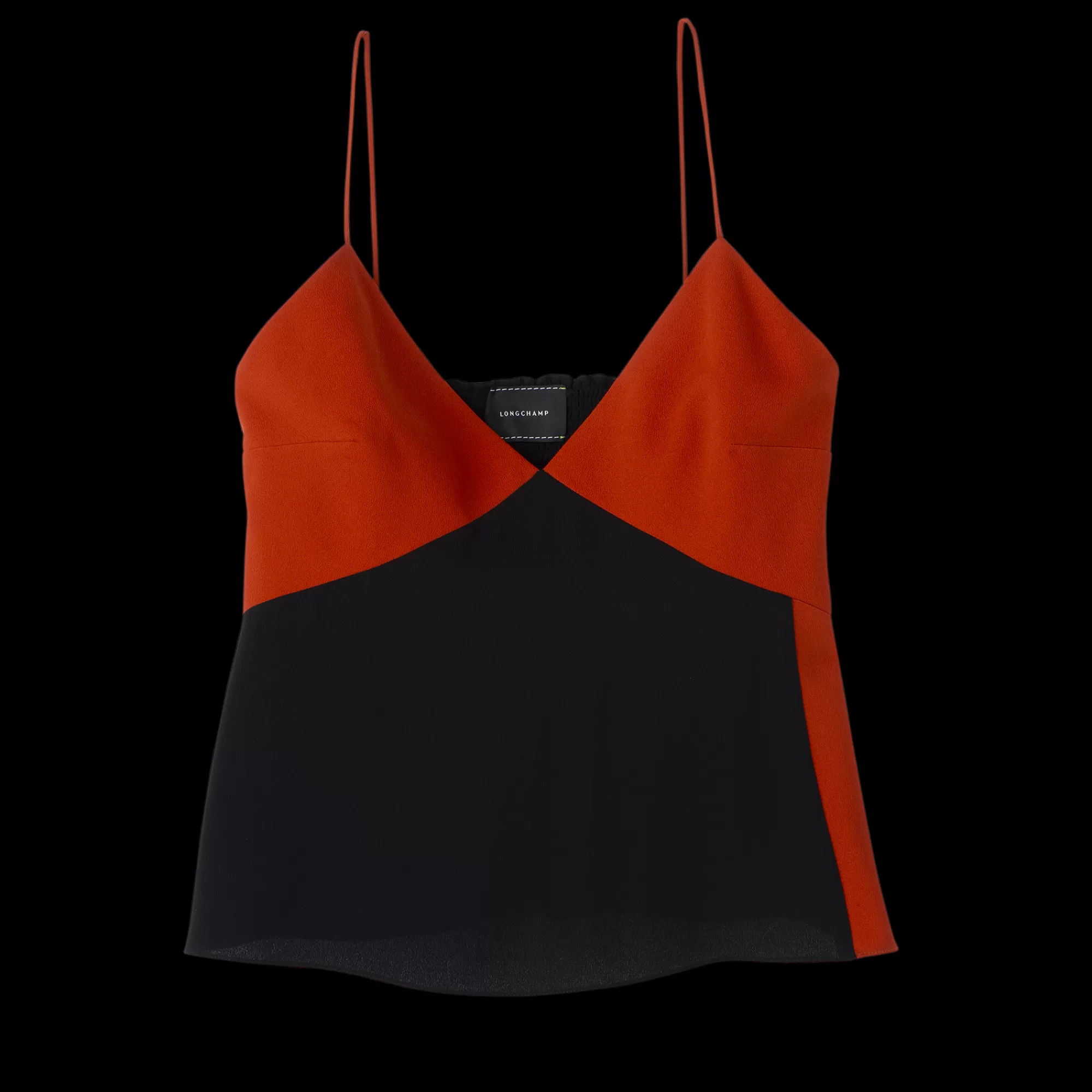 Tops & Blouses>Longchamp Top à Bretelles Paprika/Noir