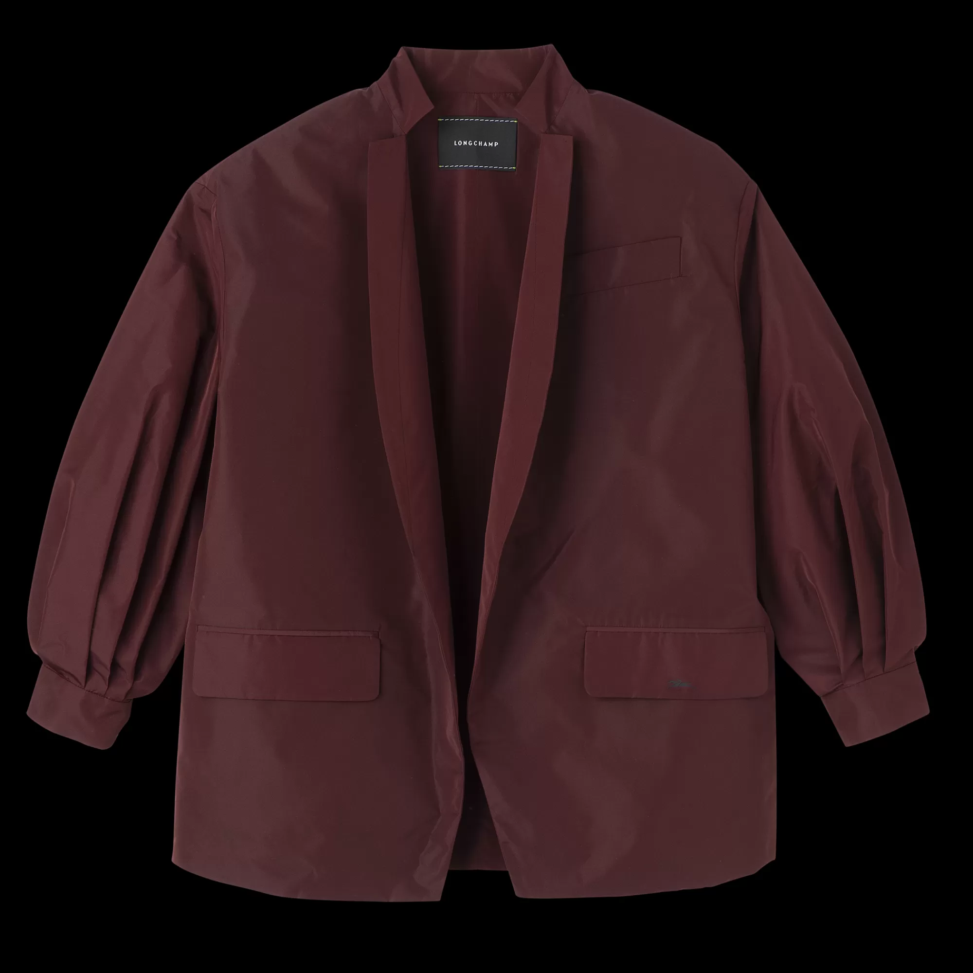 Manteaux & Vestes>Longchamp Veste Kimono Bordeaux